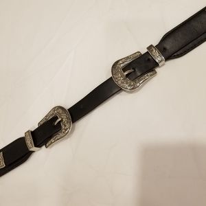 Double Buckle Western Belt